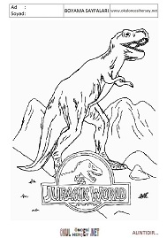 jurasic-world boyama sayfaları
